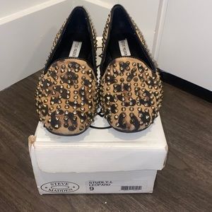 Leopard studded Steve Madden flats